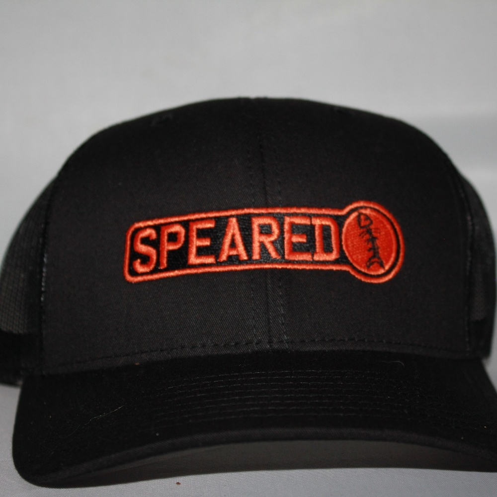 SPEARED Black Truckers Cap One Size